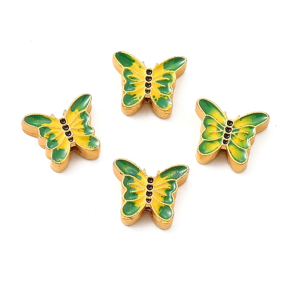 

PandaHall Alloy Enamel Beads, Lead Free & Cadmium Free, Matte Gold Color, Butterfly, Gold, 10.6x12.5x3.8mm, Hole: 1.8mm Alloy+Enamel...