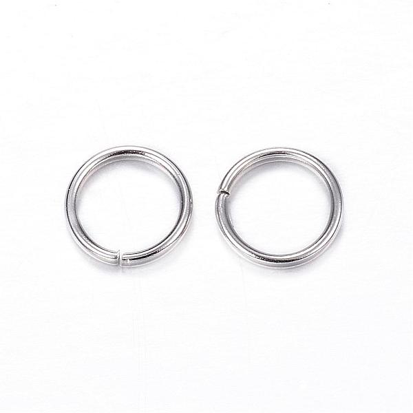 

PandaHall 304 Stainless Steel Jump Rings, Open Jump Rings, Stainless Steel Color, 18 Gauge, 8x1mm, Inner Diameter: 6mm 304 Stainless Steel