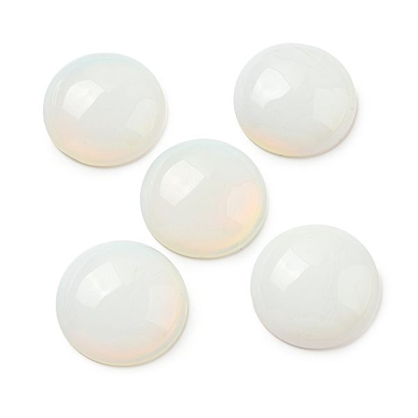 

PandaHall Opalite Cabochons, Flat Round, 30x7~8.5mm Opalite Flat Round