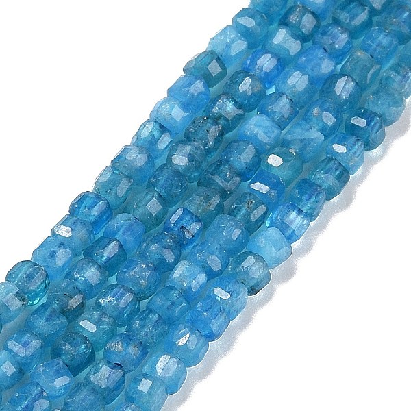 

PandaHall Natural Apatite Beads Strands, Faceted, Cube, 2.5x2.5x2.5mm, Hole: 0.5mm, about 186~188pcs/strand, 15.16~15.35 inch(38.5~39cm)...