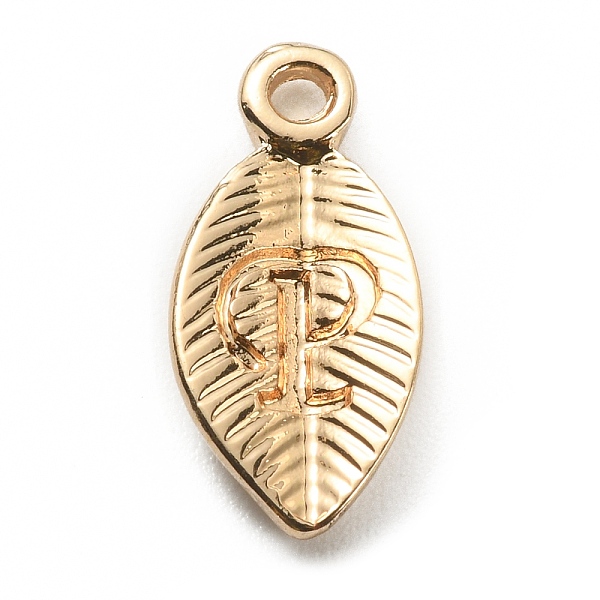 

PandaHall Alloy Pendants, Leaf with Letter Charm, Light Gold, Letter.P, 15.5x7.5x2.5mm, Hole: 1.5mm Alloy Letter P