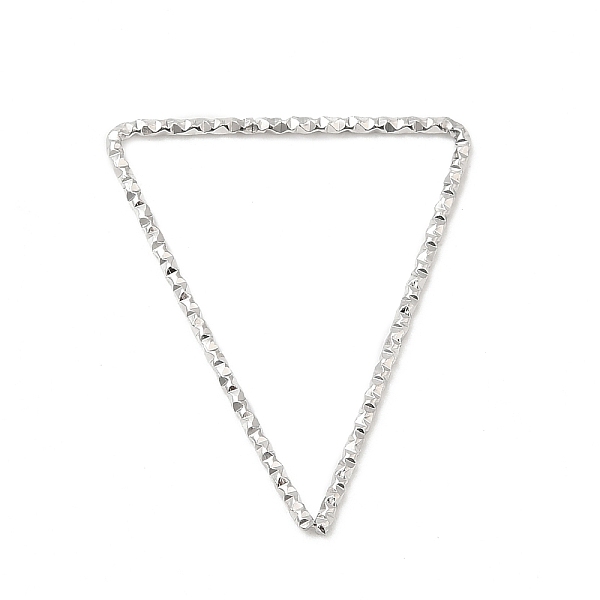 

PandaHall 304 Stainless Steel Linking Rings, Textured, Triangle, Stainless Steel Color, 30x25x1mm, Inner Diameter: 27x22mm 304 Stainless...