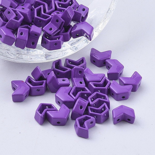 

PandaHall Spray Painted Alloy Multi-Strand Links, for Tile Elastic Bracelets Making, Arrow, Medium Purple, 8x5x4mm, Hole: 1mm Alloy Arrow