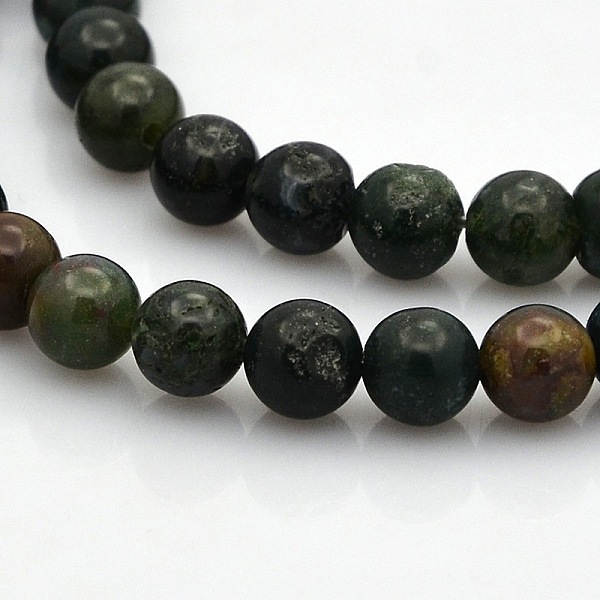 

PandaHall Round Natural Plum Jasper Beads Strands, 6mm, Hole: 1mm, about 61pcs/strand, 15.7 inch Other Jasper Round