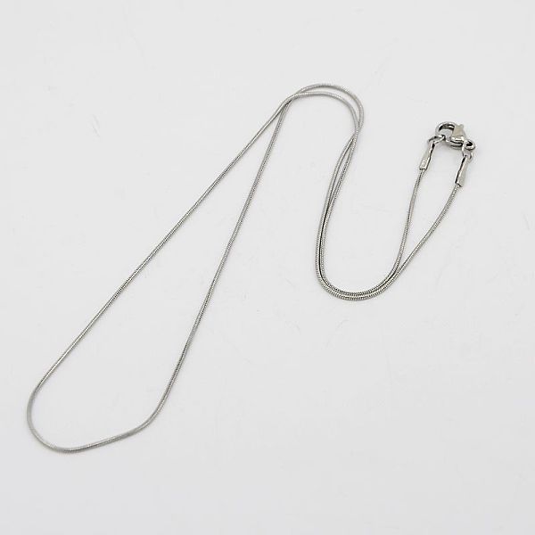

PandaHall 304 Stainless Steel Necklaces, with Lobster Claw Clasps Men's Herringbone Chain Necklaces, Stainless Steel Color, 17.7 inch(45cm)...