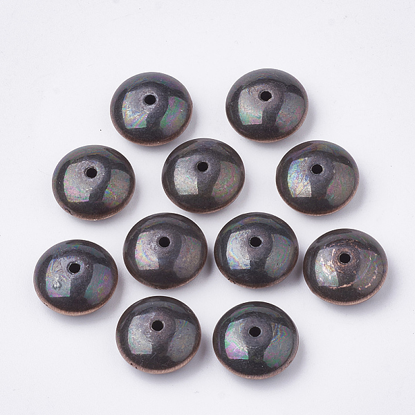

PandaHall CCB Plastic Beads, Drawbench, Rondelle, Red Copper, 10x5mm, Hole: 1.5mm, about 1400pcs/500g Plastic Rondelle Red
