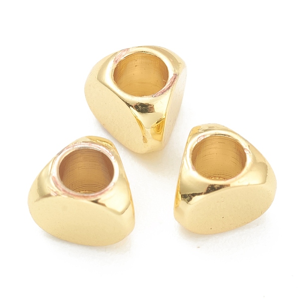 

PandaHall Brass Spacer Beads, Triangle, Real 18K Gold Plated, 5x5.5x4mm, Hole: 2.5mm Brass Triangle