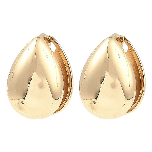 

PandaHall Brass Hoop Earrings, Teardrop, Light Gold, 14.5x14x10mm Brass Teardrop