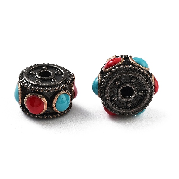 

PandaHall Brass Enamel Beads, Cadmium Free & Lead Free, Column, Gunmetal, 13.5x8mm, Hole: 2.6mm Brass+Enamel Column