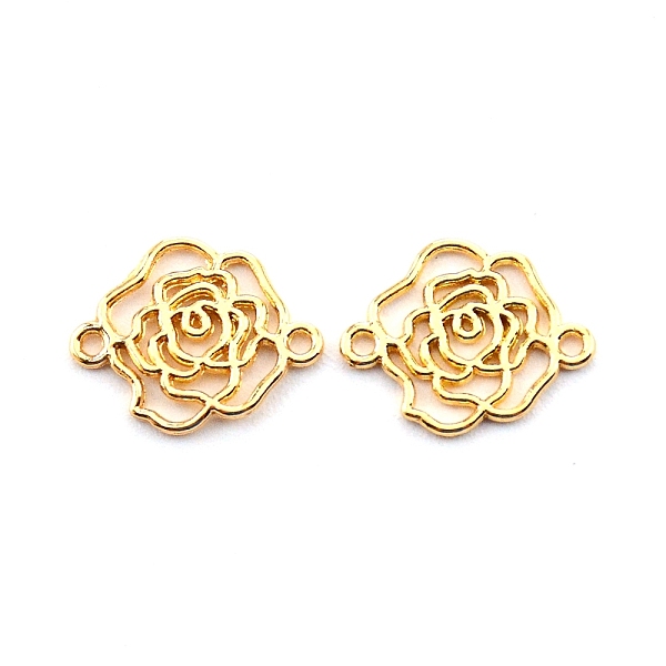 

PandaHall Baroque Style Zinc Alloy Connector Charms, Cadmium Free & Lead Free, Flower, Light Gold, 17x13.5x1mm, Hole: 1.2mm Alloy Flower