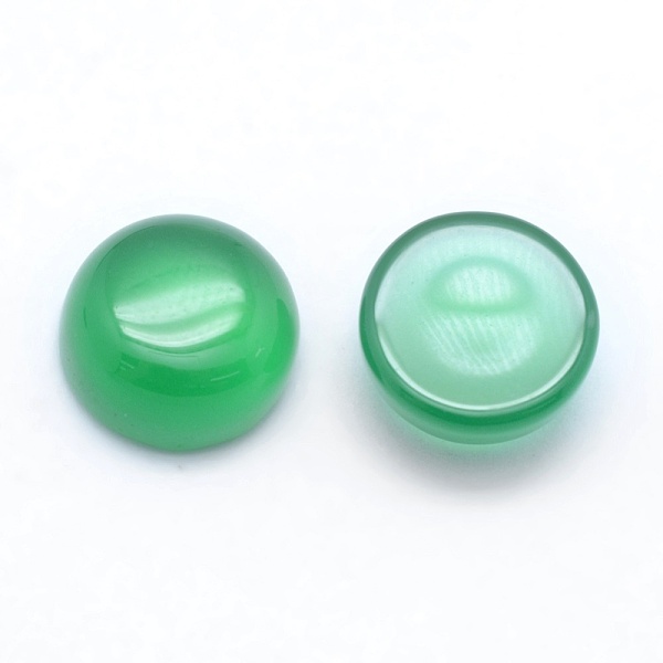 

PandaHall Natural Agate Cabochons, Flat Round, Dyed & Heated, 8x3~4mm Natural Agate Flat Round