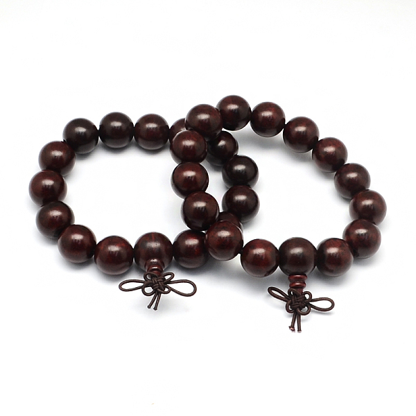 

PandaHall Santos Rose Wood Stretch Bracelets, Coconut Brown, 55~60mm Wood Brown