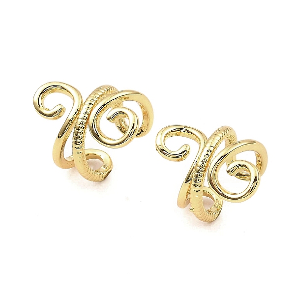 

PandaHall Rack Plating Brass Wire Wrap Cuff Earrings, Long-Lasting Plated, Lead Free & Cadmium Free, Real 18K Gold Plated, 12.5x16x13mm...