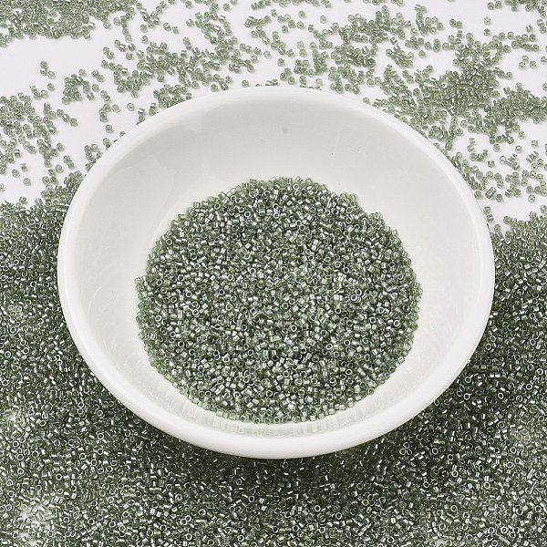 

PandaHall MIYUKI Delica Beads, Cylinder, Japanese Seed Beads, 11/0, (DB2378) Inside Dyed Willow, 1.3x1.6mm, Hole: 0.8mm, about 2000pcs/10g..., Green