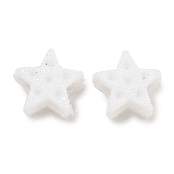 

PandaHall Opaque Acrylic Bead Rhinestone Settings, Star, White, 16x16x8mm, Hole: 5mm, Fit for 2mm Rhonestone, about 535pcs/500g Acrylic Star...
