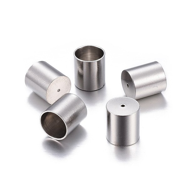 

PandaHall 201 Stainless Steel Cord Ends, End Caps, Column, Stainless Steel Color, 10x9mm, Hole: 0.8mm, Inner Diameter: 8mm 201 Stainless...