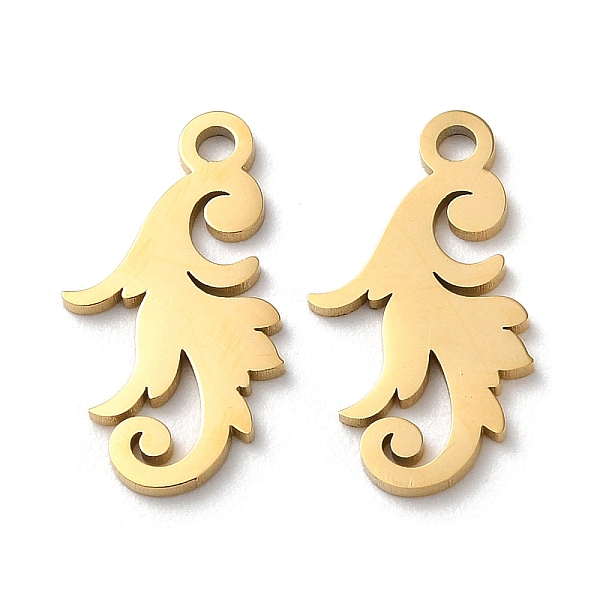 

PandaHall Ion Plating(IP) 304 Stainless Steel Pendants, Manual Polishing, Leaf Charm, Golden, 17.5x10x1mm, Hole: 1.6mm 304 Stainless Steel...
