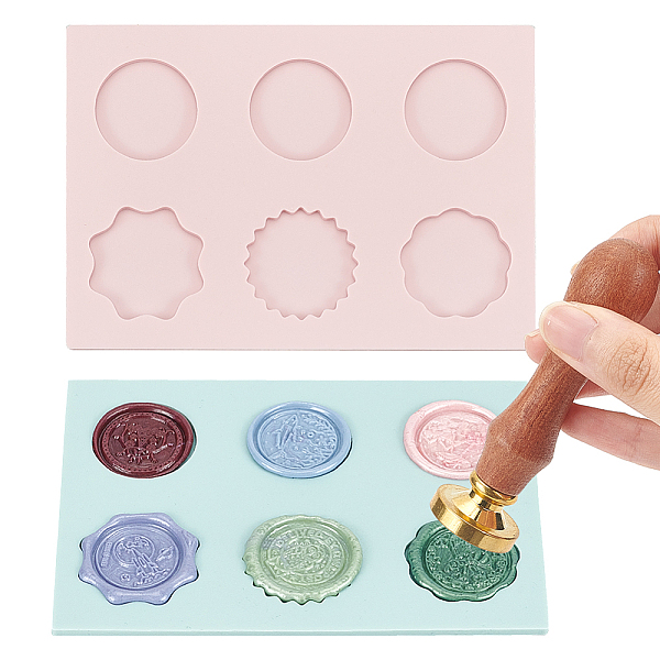 

PandaHall 2Pcs 2 Colors Wax Particles Silicone Fixator, Wax Seal Stamp Molds for Retro Seal Stamp Making, Mixed Shapes, Mixed Color..., Multicolor