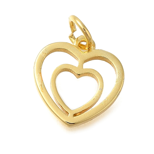 Heart Rack Plating Brass Charms