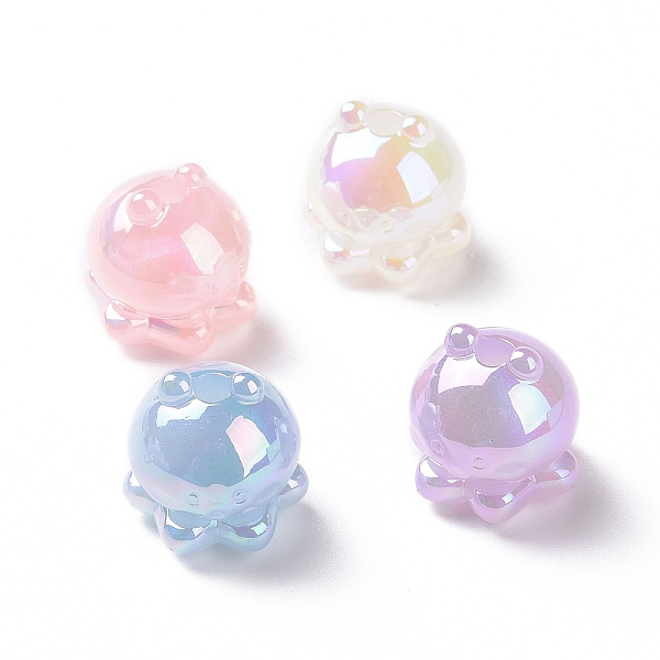 

PandaHall Luminous Rainbow Iridescent Plating Acrylic Beads, Glitter Beads, Glow in the Dark, Octopus, Mixed Color, 17.5x17.5mm, Hole: 3.5mm..., Multicolor