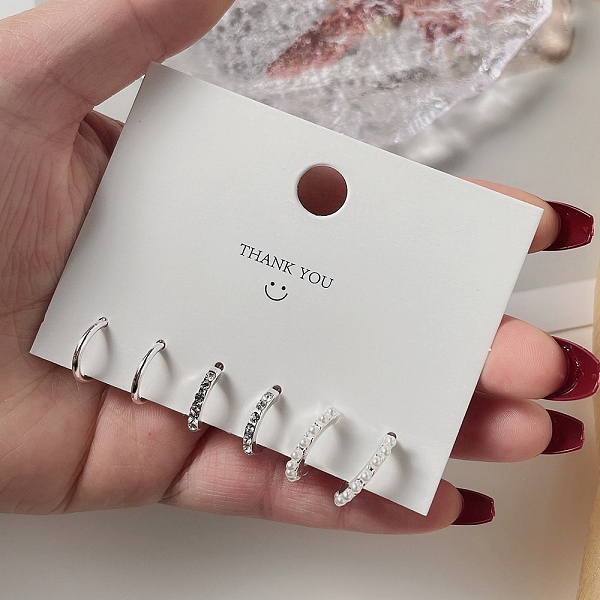 

PandaHall Exquisite 925 Sterling Silver Stud Earrings Sets for Girls Women, Mixed Shape, Platinum, Package Size: 75x75mm Sterling Silver...