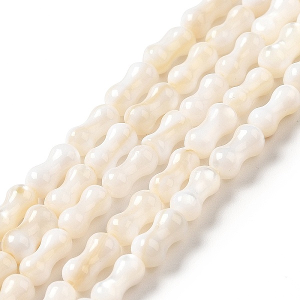 

PandaHall Natural Freshwater Shell Beads Strands, Peanut, White, 8x3.5mm, Hole: 0.7mm, about 50pcs/strand, 15.16~15.28 inch(38.5~38.8cm)...