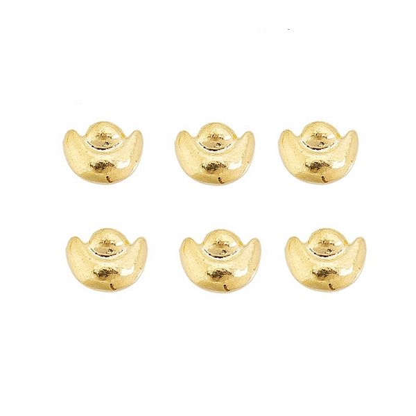 

PandaHall Ingots Cabochons, Nail Art Studs, Nail Art Decoration Accessorie, Golden, 5x6.5x2mm Alloy Others