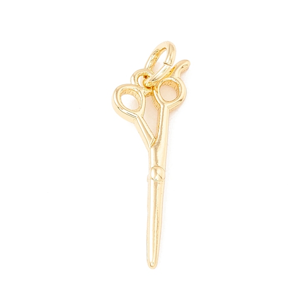 

PandaHall Brass Pendants, with Jump Rings, Cadmium Free & Lead Free, Long-Lasting Plated, Scissors, Real 18K Gold Plated, 20x7x2mm, Hole...