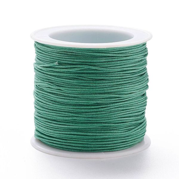

PandaHall Nylon Thread, DIY Material for Jewelry Making, Medium Turquoise, 1mm, 100yards/roll Nylon