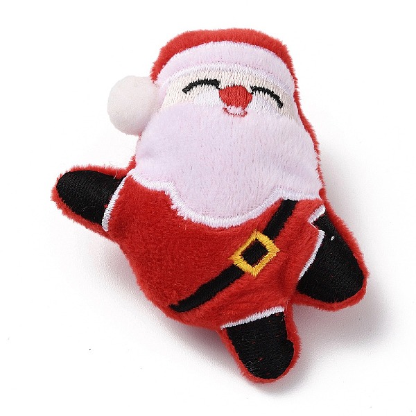 

PandaHall Christmas Theme Wool Cloth Brooches, with Iron Pins, for Backpack Clothes, Santa Claus, 82x64x27mm Cloth Santa Claus Red