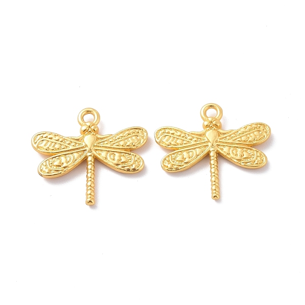 

PandaHall Rack Plating Alloy Pendants, Cadmium Free & Lead Free & Nickle Free, Dragonfly Charm, Matte Gold Color, 19.5x21x3mm, Hole: 1.8mm...