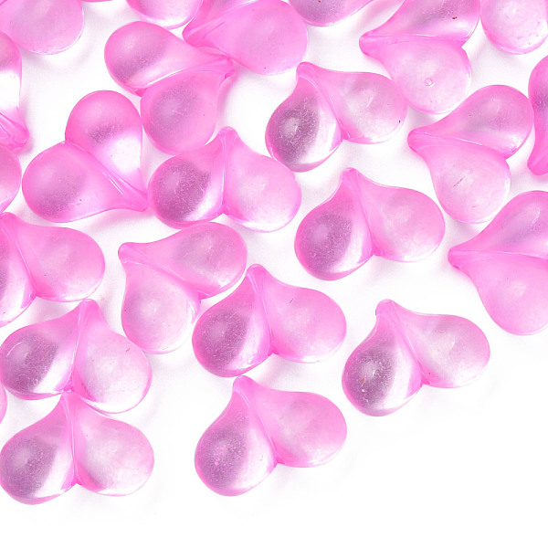 

PandaHall Transparent Acrylic Beads, Heart, Hot Pink, 17.5x22x10mm, Hole: 1.4mm, about 260pcs/500g Acrylic Heart