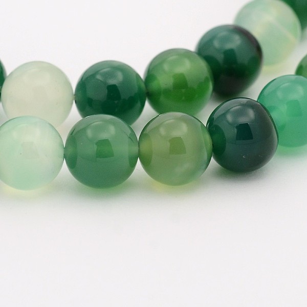 

PandaHall Natural Green Onyx Agate Dyed Round Bead Strands, Natural Agate, 10mm, Hole: 1mm, about 40pcs/strand, 15.7 inch Green Onyx Agate...