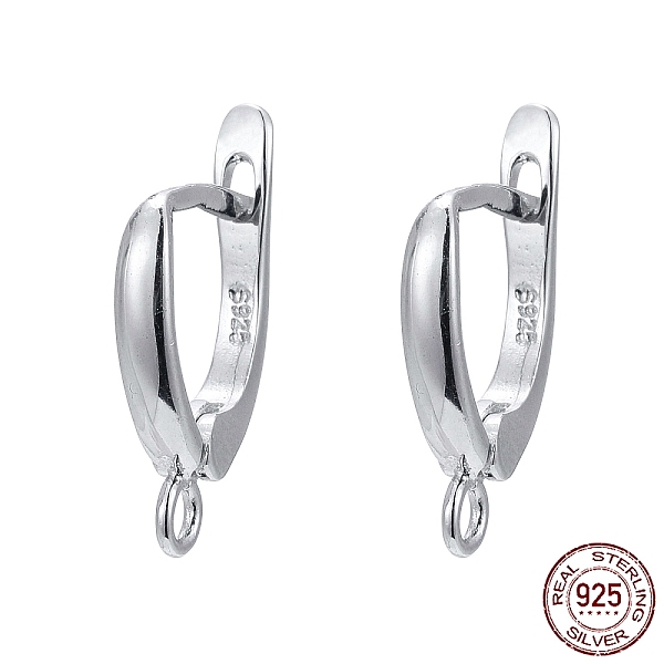 

PandaHall Rhodium Plated 925 Sterling Silver Leverback Earrings, with 925 Stamp, Platinum, 17.5x11x3mm, Hole: 1.5mm, Pin: 0.7mm Sterling...