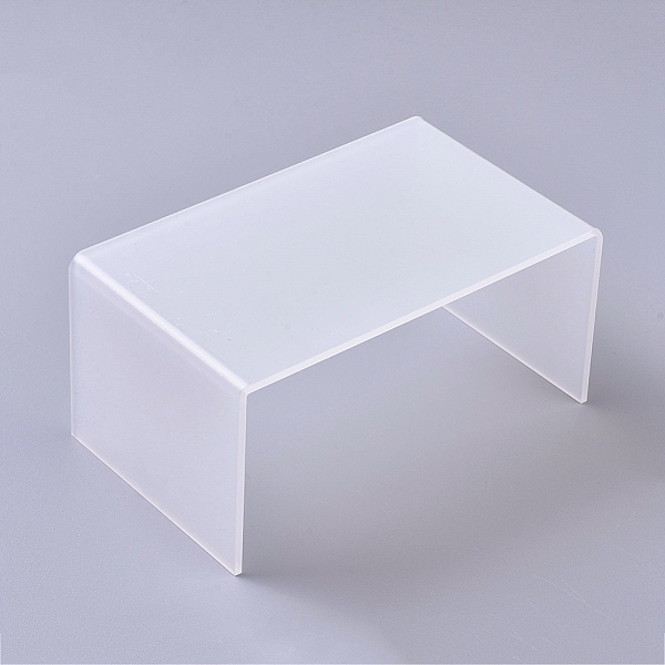 

PandaHall Acrylic Risers Display, U-Shape Jewelry Display Holder, for Jewelry Display Store Fixture Table Decorations, Clear, 16x10x7.9cm...