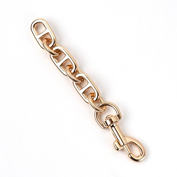

PandaHall Alloy Bag Extender Chains, with Clasps, Bag Straps Replacement Accessories, Light Gold, 12cm Alloy