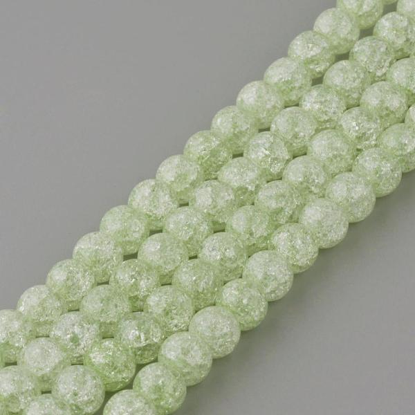 

PandaHall Synthetic Crackle Quartz Beads Strands, Round, Dyed, Green Yellow, 6mm, Hole: 1mm, about 66pcs/strand, 15.7 inch Crackle Quartz...