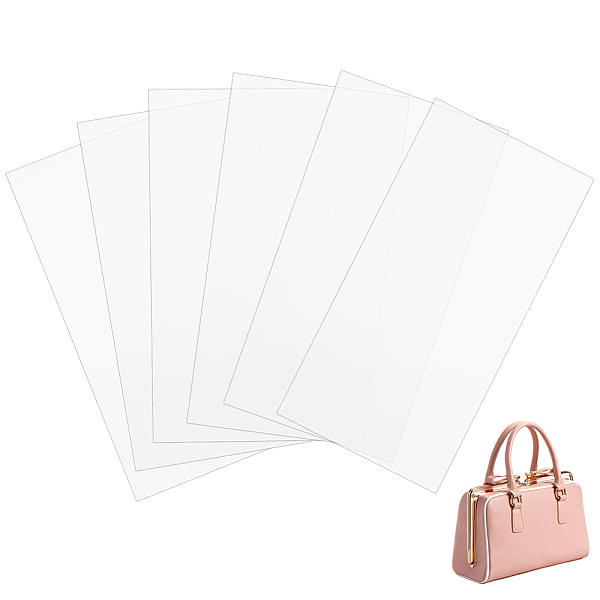 

PandaHall Translucent Plastic Bag Bottom Shaper, Rectangle, WhiteSmoke, 26x13x0.1cm Plastic Rectangle White