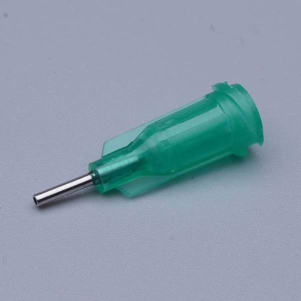

PandaHall Plastic Fluid Precision Blunt Needle Dispense Tips, Sea Green, Needle: 1.27mm, 24x7.5mm Plastic Green