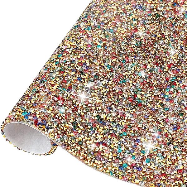 

PandaHall Glitter Resin Hotfix Rhinestone(Adhesive On The Back), Rhinestone Trimming, Costume Accessories, Rectangle, Colorful...