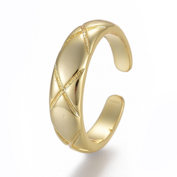 

PandaHall Adjustable Brass Toe Rings, Open Cuff Rings, Open Rings, Golden, US Size 4 1/4(15mm) Brass