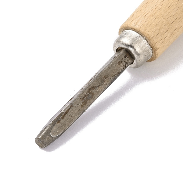 

PandaHall Wood Pusher for Diamond Gemstone Setting, with Stainless Steel Head, Jewelry Embedding Tool, Stainless Steel Color, 11.35x2.95cm..., Orange