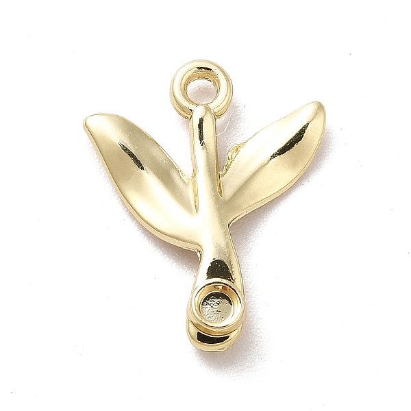 

PandaHall Alloy Pendant Cabochon Settings, Grass, Golden, Tray: 2mm, 16x13x3mm, Hole: 1.5mm Alloy Others