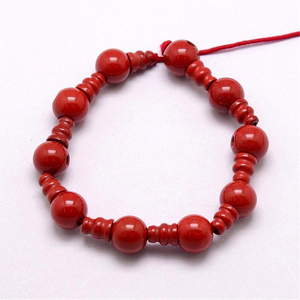 

PandaHall Natural Red Jasper 3-Hole Guru Bead Strands, for Buddhist Jewelry Making, T-Drilled Beads, 16.5~18mm, Hole: 2~3mm, 2pcs/set...