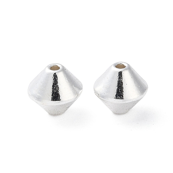 

PandaHall Alloy Beads, Long-Lasting Plated, Bicone, Silver, 7.5x7mm, Hole: 1.4mm Alloy Bicone