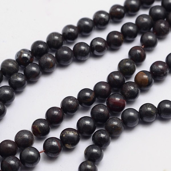 

PandaHall Round Natural Tiger Iron Bead Strands, 6mm, Hole: 1mm, about 65pcs/strand, 15.74 inch Tiger Iron Round