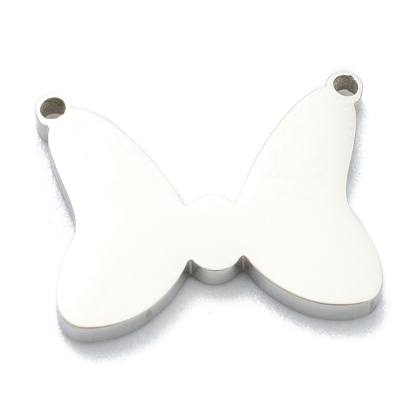 

PandaHall 304 Stainless Steel Charms, Butterfly, Stainless Steel Color, 11x14x1.5mm, Hole: 0.9mm 304 Stainless Steel Butterfly