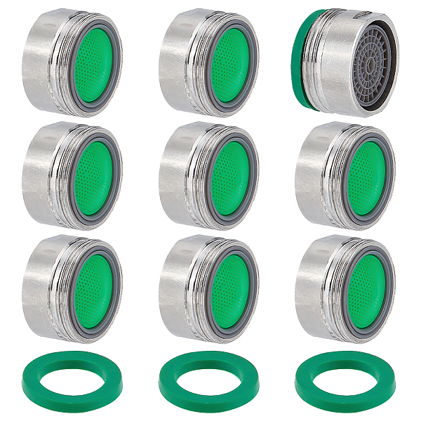 

PandaHall Stainless Steel Faucet Aerator Insert Set, Flow Retrictor Insert Aerator Replacement Parts, Faucet Bubblers, with Washers, for...