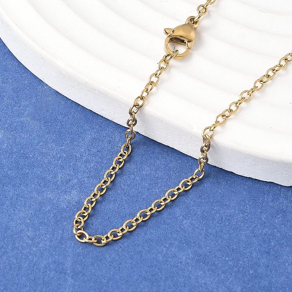 Trendy Unisex 304 Stainless Steel Cable Chain Necklaces