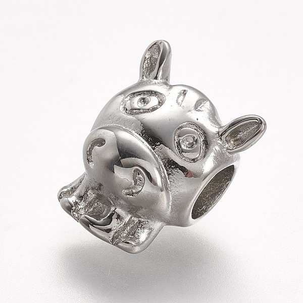 

PandaHall 304 Stainless Steel European Beads, Twelve Chinese Zodiac Signs, Horse, Large Hole Beads, 14x12x10mm, Hole: 4.5mm 304 Stainless...